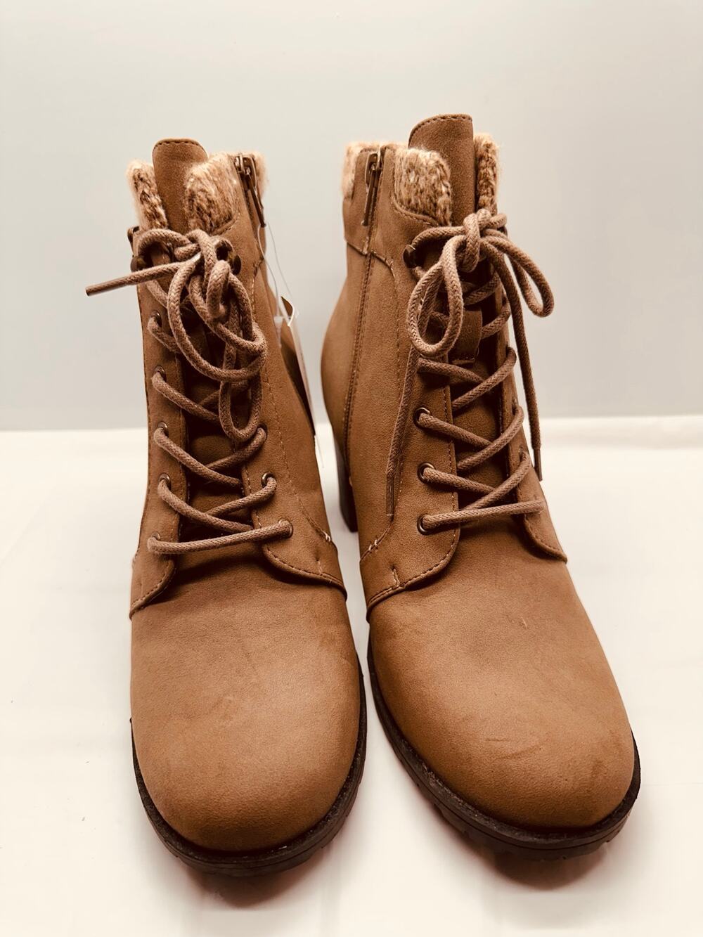Kim Rogers Tori Boots Memory Foam Padding Chunky Heel Ultra Comfort Size 9 NWT